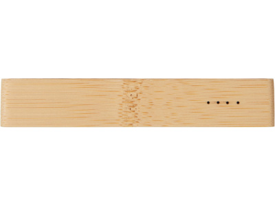 Внешний аккумулятор с подсветкой лого Reedia S2, 5000 mAh, бамбук, черный