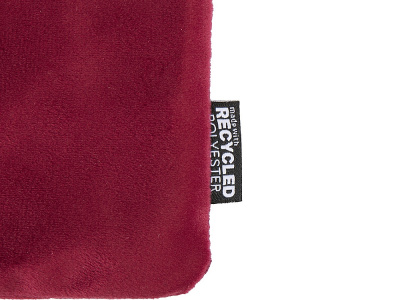 Swift набор косметичек из переработанного бархата GRS, бургунди