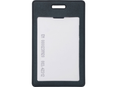 Вертикальный чехол для пропуска из экокожи Alicante, темно-синий