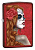 Зажигалка ZIPPO Day of Dead с покрытием Candy Apple Red™, латунь/сталь,красная,глянцевая, 38x13x57мм
