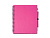 Блокнот LEYNAX с ручкой из переработанного картона, фуксия