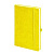 Бизнес-блокнот "Justy", 130*210 мм, желтый, твердая обложка,  резинка 7 мм, блок-линейка