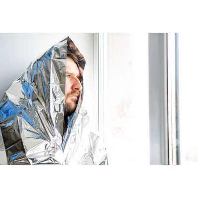 Одеяло аварийное черный