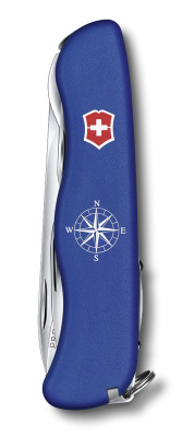 Нож перочинный VICTORINOX Skipper, 111 мм, 18 функций, с фиксатором лезвия, со шнурком, синий