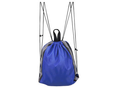 Рюкзак-мешок Savy со светоотражающими полосами по бокам, синий