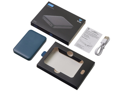 Внешний аккумулятор Simp, 5000 мАч, темно-синий