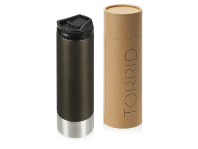 Герметичная термокружка c двойными стенками и медным слоем Torrid, 470 мл, темно-серый