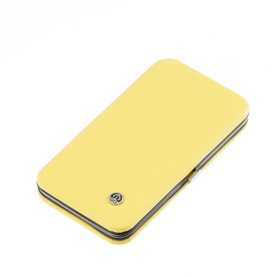 Маникюрный набор GD, 7 пр. Футляр: искусственная кожа, цвет желтый