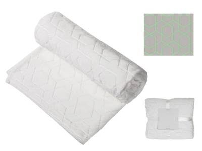 Светящийся в темноте плед Lattice белый