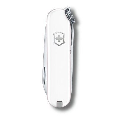 Нож-брелок VICTORINOX Classic SD Colors "Falling Snow", 58 мм, 7 функций, белый