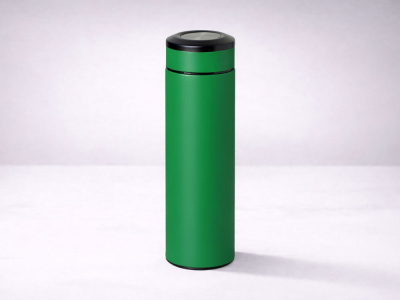 Термос Confident с покрытием soft-touch 420мл, зеленый