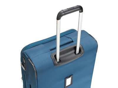 Чемодан TORBER ВИВИ, синий, полиэстер, 44 х 25 х 67 см, 63 л , размер M