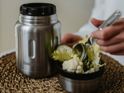 Термос для еды, вакуумный, бытовой, тм bobber. Объем 0.7 литра. Артикул Jerrycan-700 Glossy , размер 700 мл