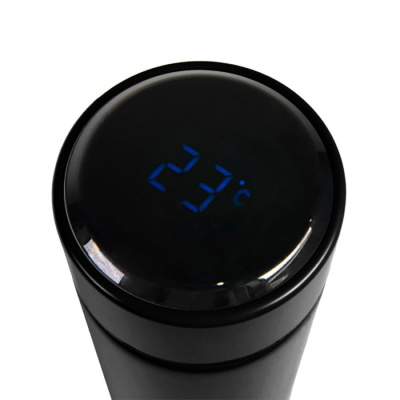 Термос THERMO с ситечком и индикатором температуры, 500 мл; нержавеющая сталь