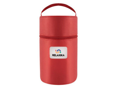Термос для еды Relaxika 301 в чехле, 1200 мл, стальной , размер 1200 мл