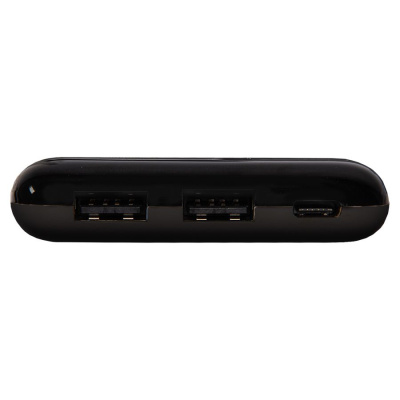 Универсальный аккумулятор Num 10 (10000 мАч), черный, 13,9х6.9х1,4 см