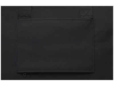 Спортивная сумка для ноутбука с диагональю экрана 15,6 дюйма Turner, изготовленная из переработанных материалов согласно стандарту GRS - сплошной черный