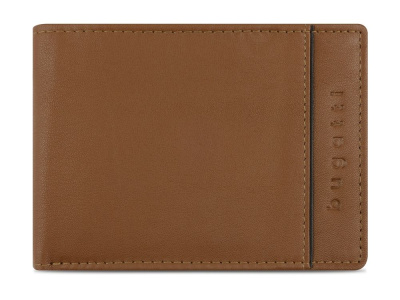 Портмоне BUGATTI БАНДА | BANDA, с защитой данных RFID, коньячного цвета, кожа козы/полиэстер, 12,5х2х9 см