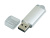 Флешка промо прямоугольной формы  c прозрачным колпачком, 64 Гб, серебристый , размер 64ГБ