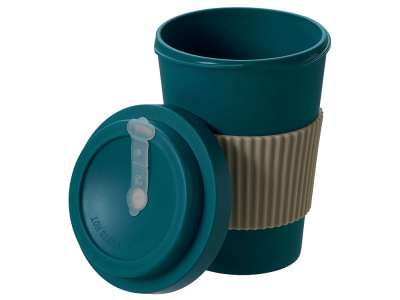 Термокружка Muffin из натуральных волокон, бензиновый синий