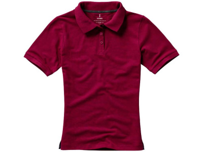 Calgary женская футболка-поло с коротким рукавом, бургунди , размер 2XL