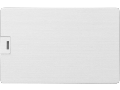 Флеш-карта USB 2.0 16 Gb в виде металлической карты Card Metal, серебристый , размер 16Gb