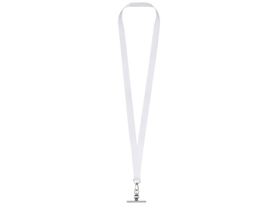 Ланъярд 2 см под сублимацию с трендовым карабином и металлическим держателем для телефона, серебристый