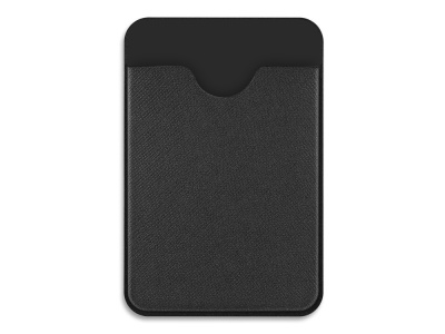 Чехол-картхолдер Favor на клеевой основе на телефон для пластиковых карт и и карт доступа, черный