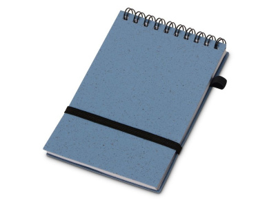 Блокнот B7 Toledo S, синий + ручка шариковая Pianta из пшеничной соломы, синий , размер В7