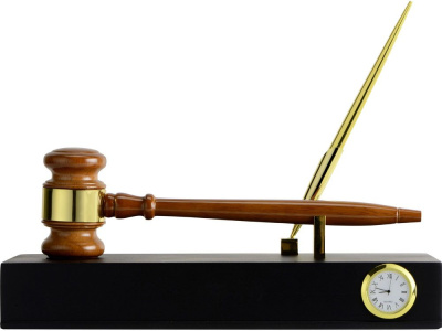 Настольный прибор Финансовый директор, коричневый/золотистый (Р)