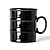 Кружка "Бочка" в упаковке, черный, h=9см, d=7,8см, 280 мл, фарфор