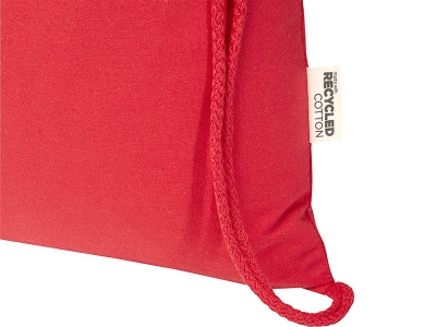 Oregon Blend сумка на шнурке из переработанного материала сертифицированного согласно GRS, плотностью 140 г/м², объемом 5 л - Красный