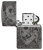 Зажигалка ZIPPO Mushroom Skulls с покрытием High Polish Black, латунь/сталь, черная, глянцевая, 38x13x57 мм
