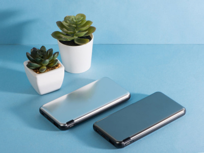 Внешний аккумулятор Forge v.2, металл, 10000mah, серебристый