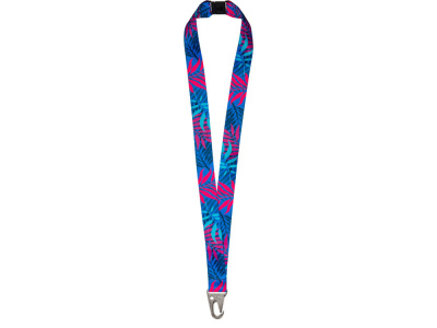 Ланъярд 2,5 см под сублимацию с большим карабином и замком обрыва