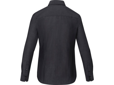 Cuprite Женская рубашка с длинным рукавом, изготовленная из натуральных материалов, которые отвечают стандарту GOTS - сплошной черный , размер L