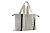 Сумка-шоппер женская BUGATTI Ambra, бежево-черный цвет, хлопок/полиэстер, 45х10х34 см