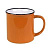 Кружка CAMP, оранжевый с черным кантом, 280мл, тонкая керамика