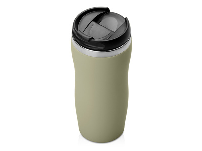 Термокружка Mony Steel 350 мл, soft touch, оливковый