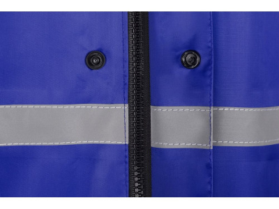 Длинный дождевик Lanai  из полиэстера со светоотражающей тесьмой, кл.синий , размер XS-S