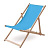 Шезлонг бирюзовый