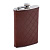 Фляга S.Quire 0,27 л, сталь+искусственная кожа, коричневая