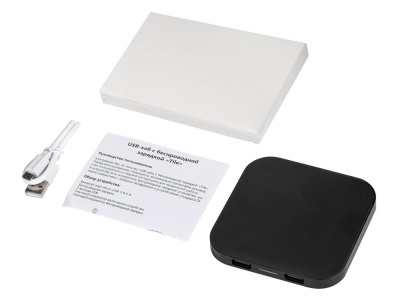 Беспроводная зарядка Tile с 2 USB-A, 5 Вт, черный