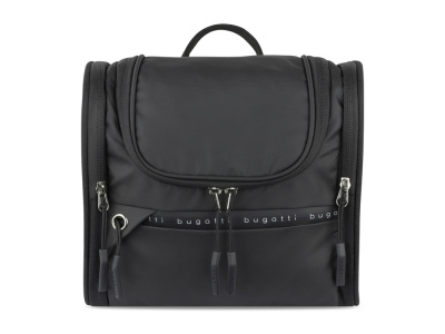 Несессер BUGATTI БЛАНК ОБЛЕГЧЕННАЯ | BLANC DELIGHT, чёрный, нейлон RPET600D/тарпаулин/полиэстер, 24,5х12х22,5 см, 5 л