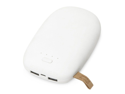 Внешний аккумулятор в форме камня Stone, 10400 mAh, белый , размер 10400 mAh