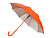 Зонт-трость Silver Color полуавтомат, оранжевый/серебристый