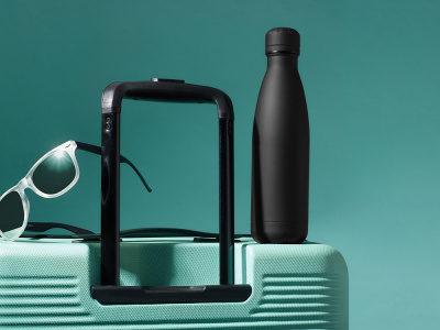 Вакуумная термобутылка Vacuum bottle C1, soft touch, 500 мл, черный