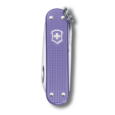 Нож-брелок VICTORINOX Classic SD Alox Colors "Electric Lavender", 58 мм, 5 функций, лавандовый