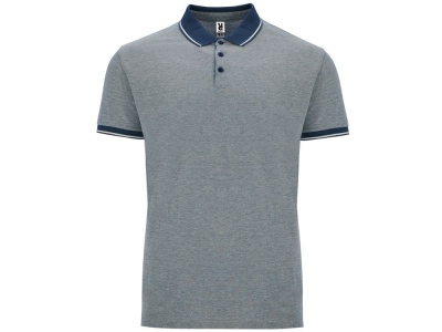 Рубашка поло Bowie мужская, меланжевый нэйви , размер S