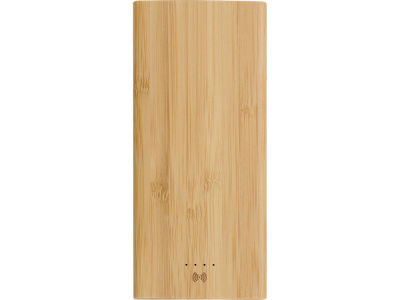 Внешний беспроводной аккумулятор из бамбука Bamboo Air, 10000 mAh